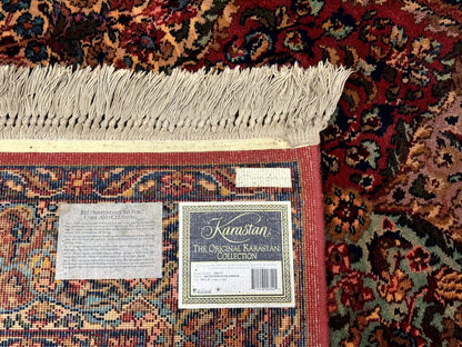 5.9 x 9 Karastan Rug Multicolor Panel Kirman #717, Original 700 Series, Wool