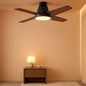Ceiling Fan With Lights 44 Inch Black Quiet DC Motor