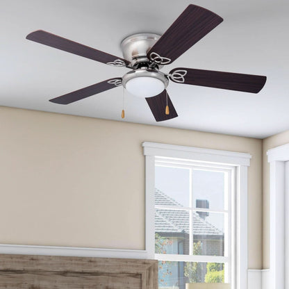 52 Inch Energy Efficient Ceiling Fan LED Lighting Remote
