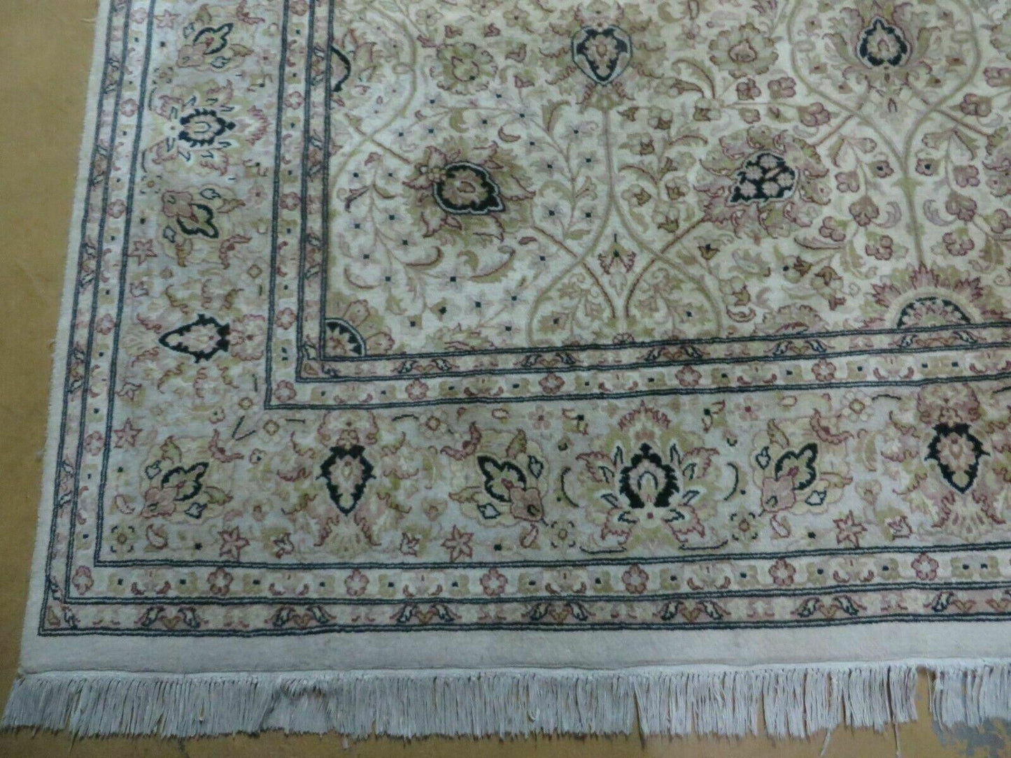 6' X 9' Vintage Fine Handmade Pakistan Oriental Floral Wool Rug Carpet Nice
