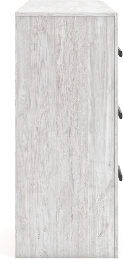Cayboni Vintage 6 Drawer Dresser With Safety Stop White
