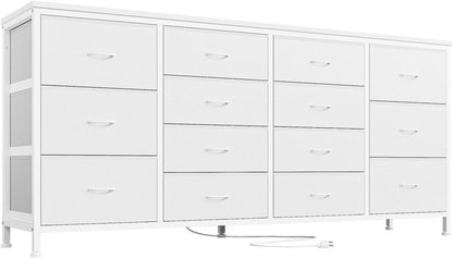 Ultramodern White 63 Inch TV Stand With Integrated Storage