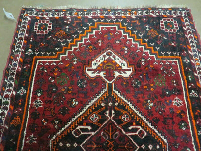 4' X 6' Antique Handmade Turkish Wool Veg Dyes Rug Organic Red Nice M10
