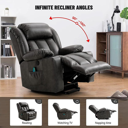 Electric Lift Recliner Chair For Seniors Grey Single Motor
