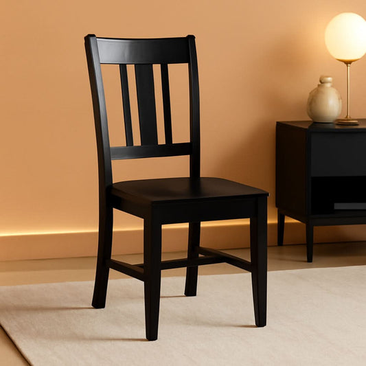 San Remo Splatback Dining Chairs Set Of Two, Black