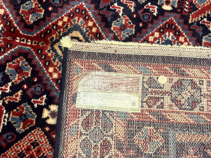 Karastan Rug 5x8, Yuruk Collection #530, Geometric Tribal Wool Pile Vintage Carpet