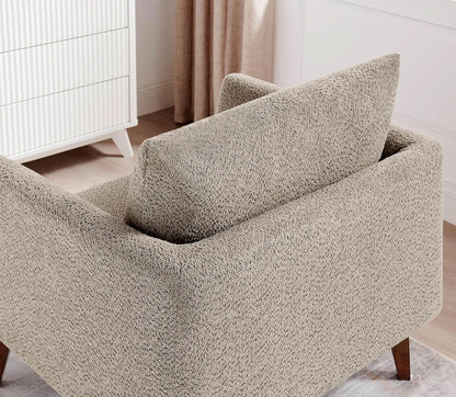 Oversized Camel Upholstered Accent Chair Living Room