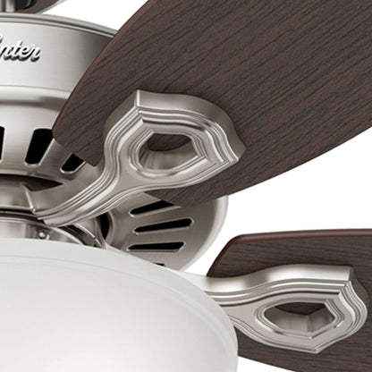 Builder Deluxe 52 Inch Brushed Nickel Indoor Ceiling Fan