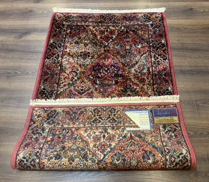 3x5 Karastan Multicolor Panel Kirman Rug #717, Wool Original 700 Series