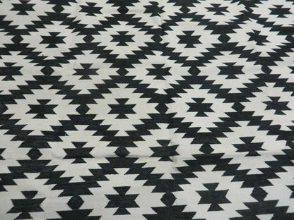 4' X 6' Hand Woven Wool Rug Contemporary Kilim Dhurrie Modern Oriental Area Rug