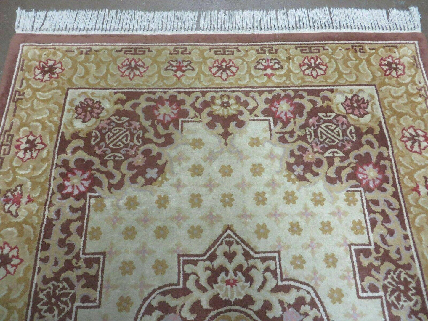 4' X 6' Antique Handmade Chinese Art Deco Nichols Wool Rug # 80