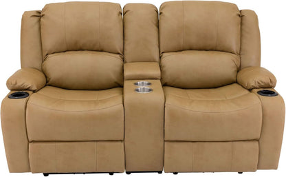 Charles 67 Inch Powered Double RV Wall Hugger Recliner Sofa