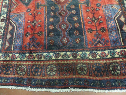 4' X 9' Antique Handmade Turkish Tribal Oriental Geometric Wool Rug # 605