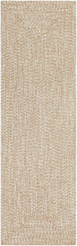 Cream Braided Faux Jute Rug