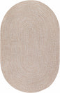 Cream Braided Faux Jute Rug