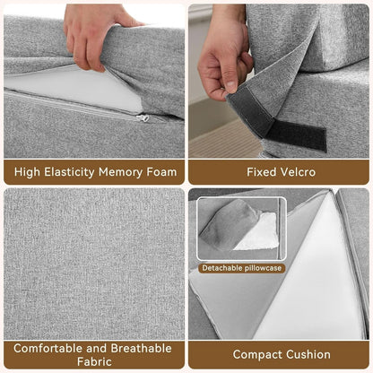 Folding Sofa Bed Convertible Couch with Memory Foam
