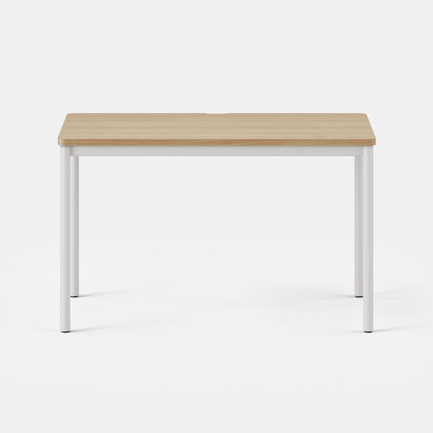 Functional Home Office Desk with Rounded Corners and Cable Notch