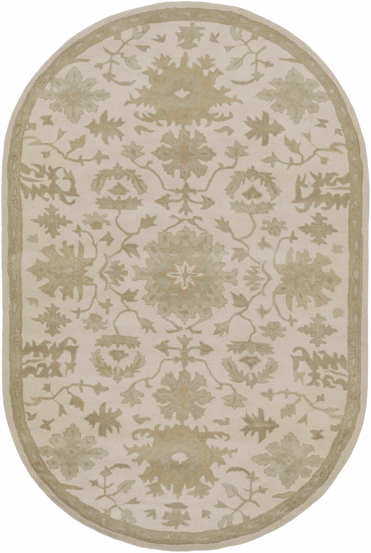 Hazen 1197 Hand Tufted Light Beige Wool Rug