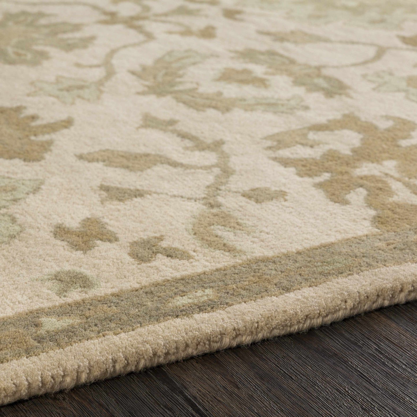 Hazen 1197 Hand Tufted Light Beige Wool Rug