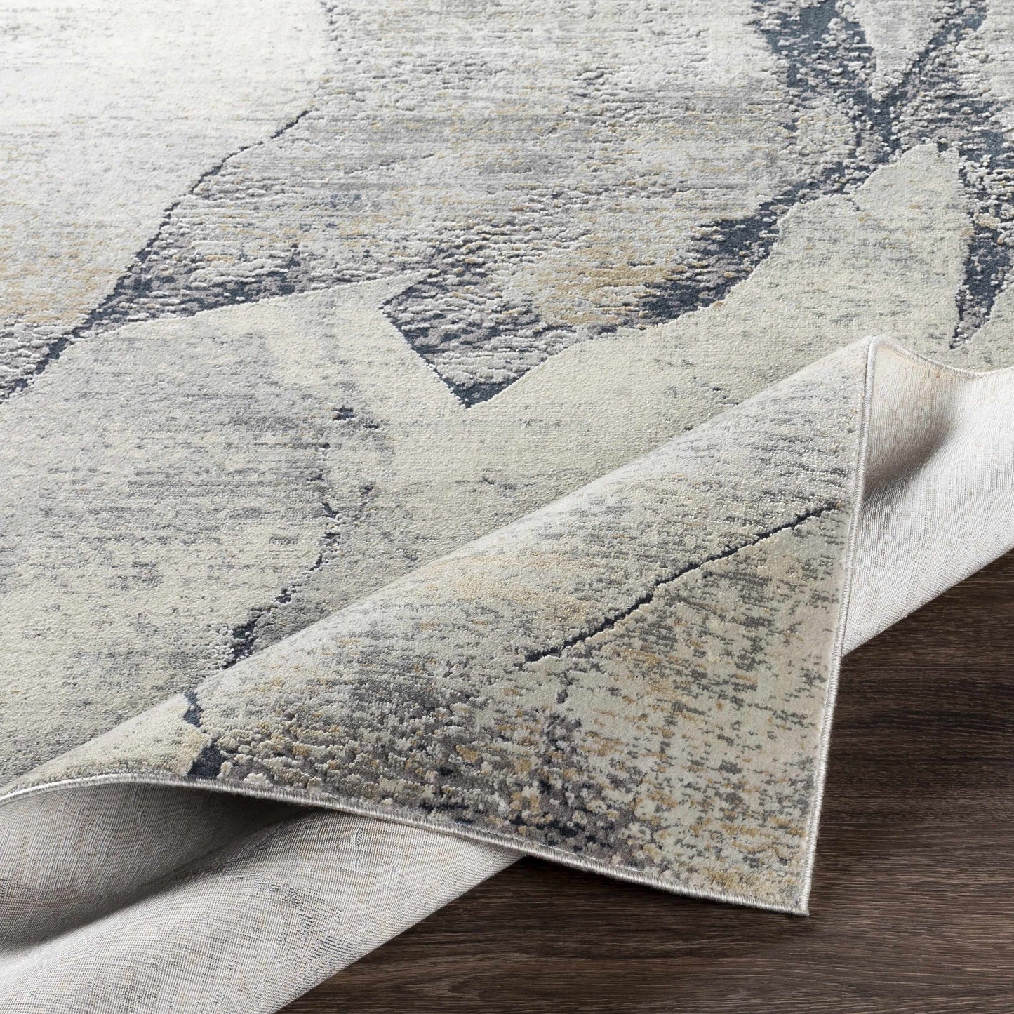 Gasquet Gray Marble Textured Luxe Rug