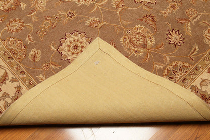 5'6" X 8'6" handmade 100% wool Traditional Oriental Area Rug Brown