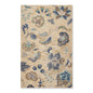 5' x 8' Handmade Wool Loop Pile Floral Traditional Oriental Area Rug Beige