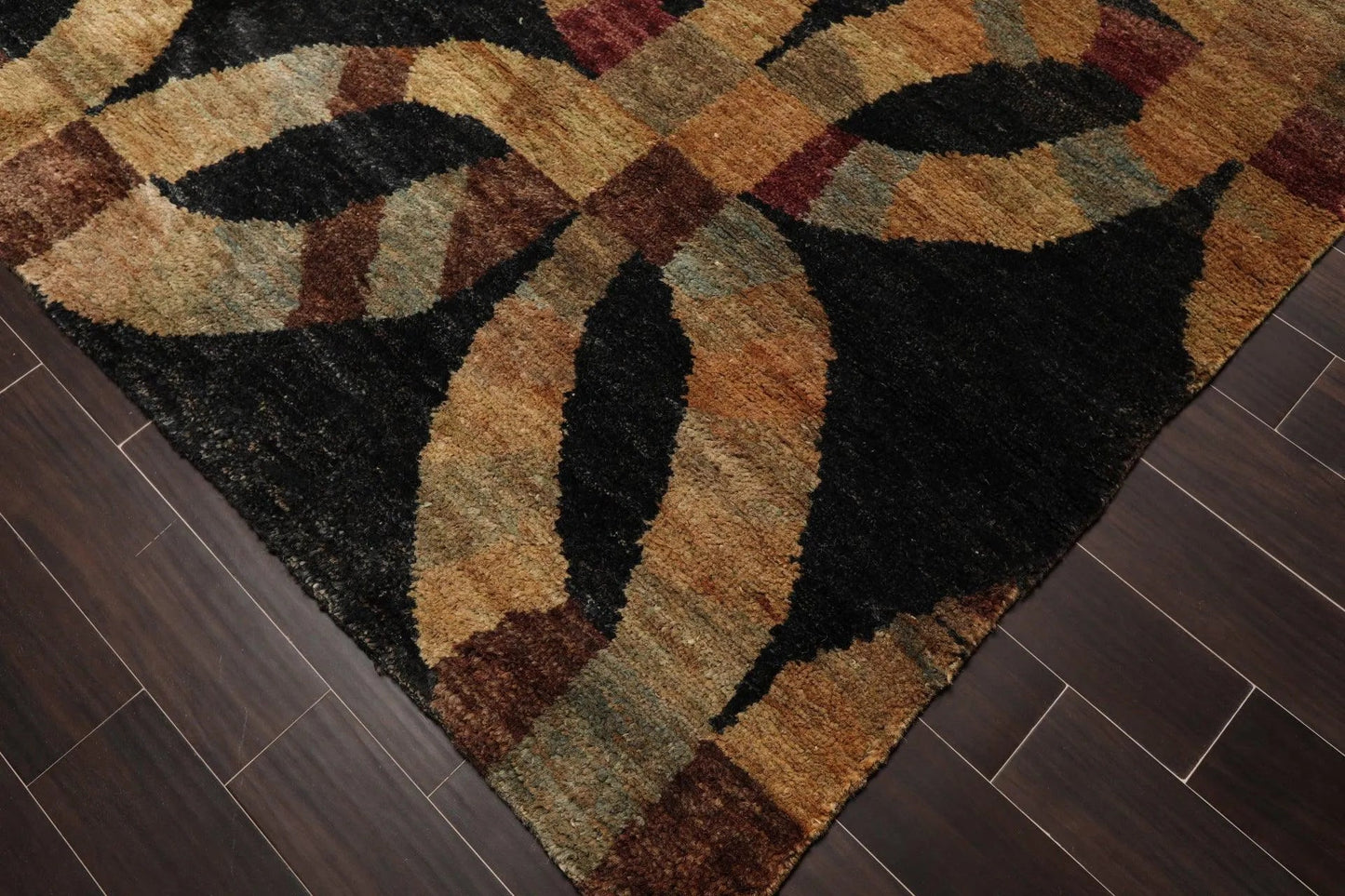 8' x 10' Hand Knotted 100% Jute Thick Pile Oriental Area Rug Modern Charcoal