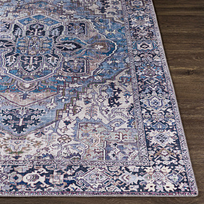 Neyland Iris Blue Area Rug 2362