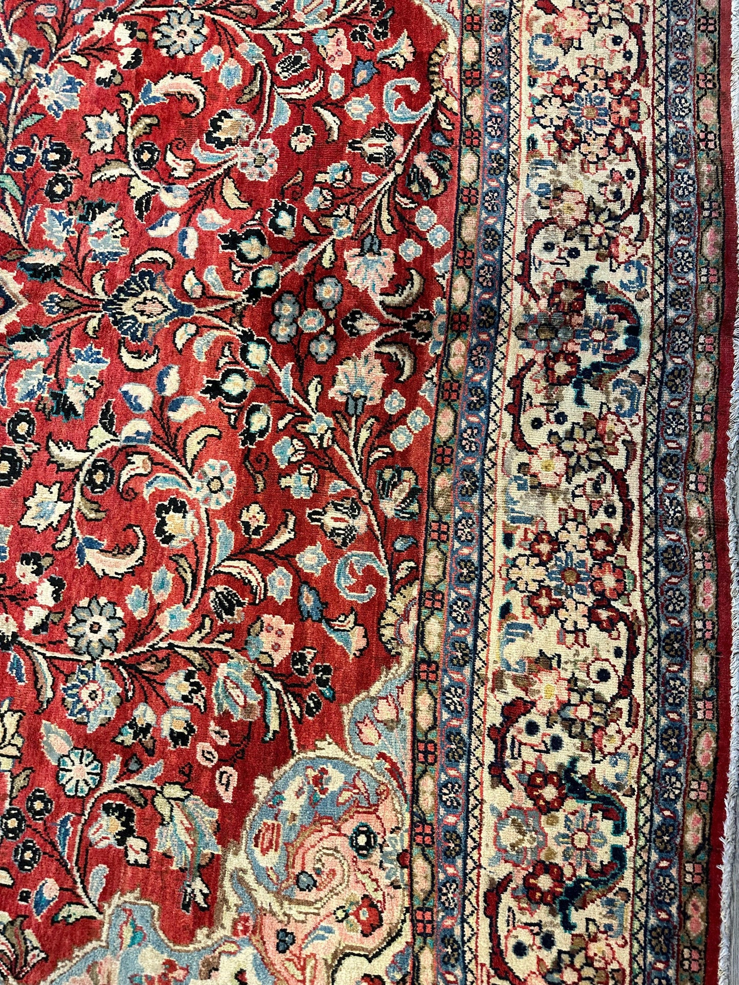 Handmade One-of-a-Kind Persian Mahal Rug - 10’ x 12’10”