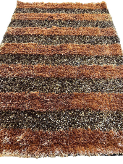 Handwoven Multi-Tone 2” Shag Rug 4 x 6