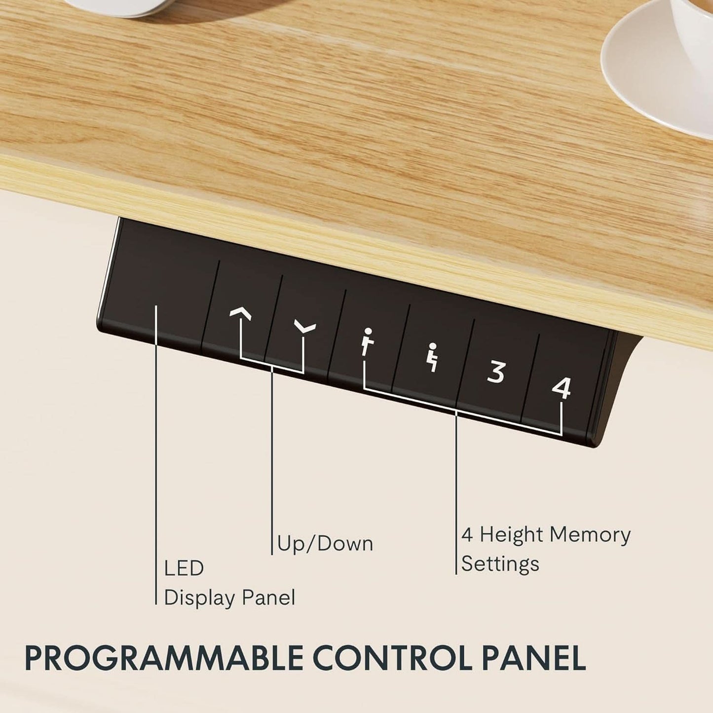 Height Adjustable Electric Sit Stand Desk for Home