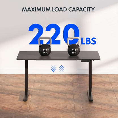 Height Adjustable Electric Standing Desk with Ergonomic Workspace