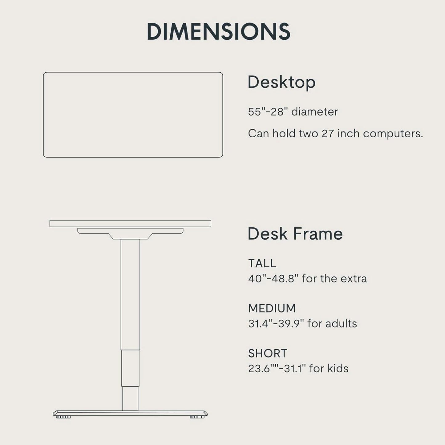 Height Adjustable Electric Standing Desk with Ergonomic Workspace