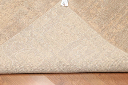 5' x 7' Handmade Modern 100% Wool Area rug Tan