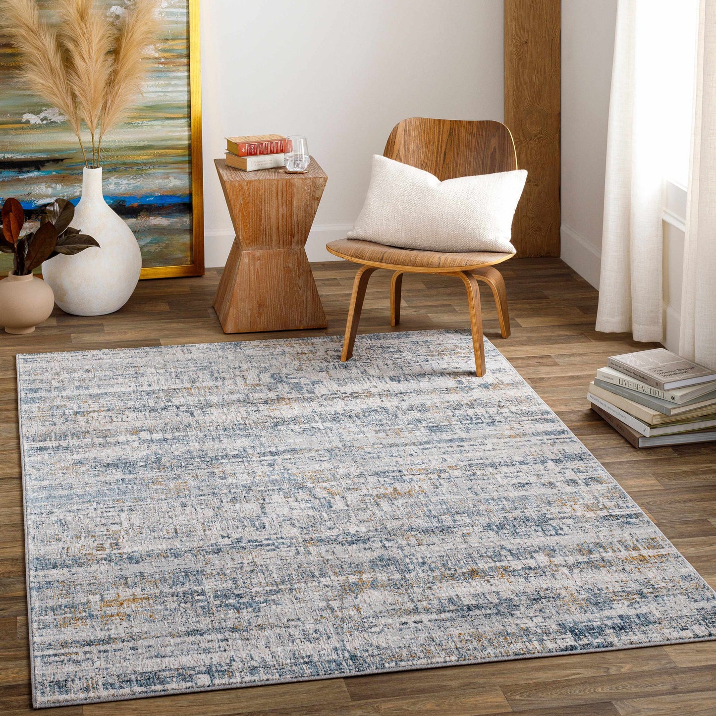Hughesdale Distorted Lines Luxe Area Rug