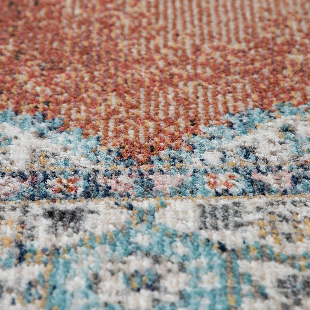 Indoor & Outdoor Rug For Patio, Oriental Pattern In Red