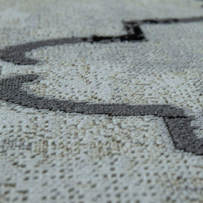 Indoor & Outdoor Rug Moroccan Pattern Grey