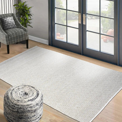 Multi Sizes Ivory, Taupe Hand Woven Traditional 100% Wool Oriental Area Rug