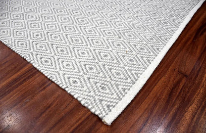 Multi Sizes Ivory, Taupe Hand Woven Traditional 100% Wool Oriental Area Rug
