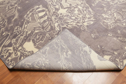 8' x 10' Modern 100% Wool Oriental Area rug Gray