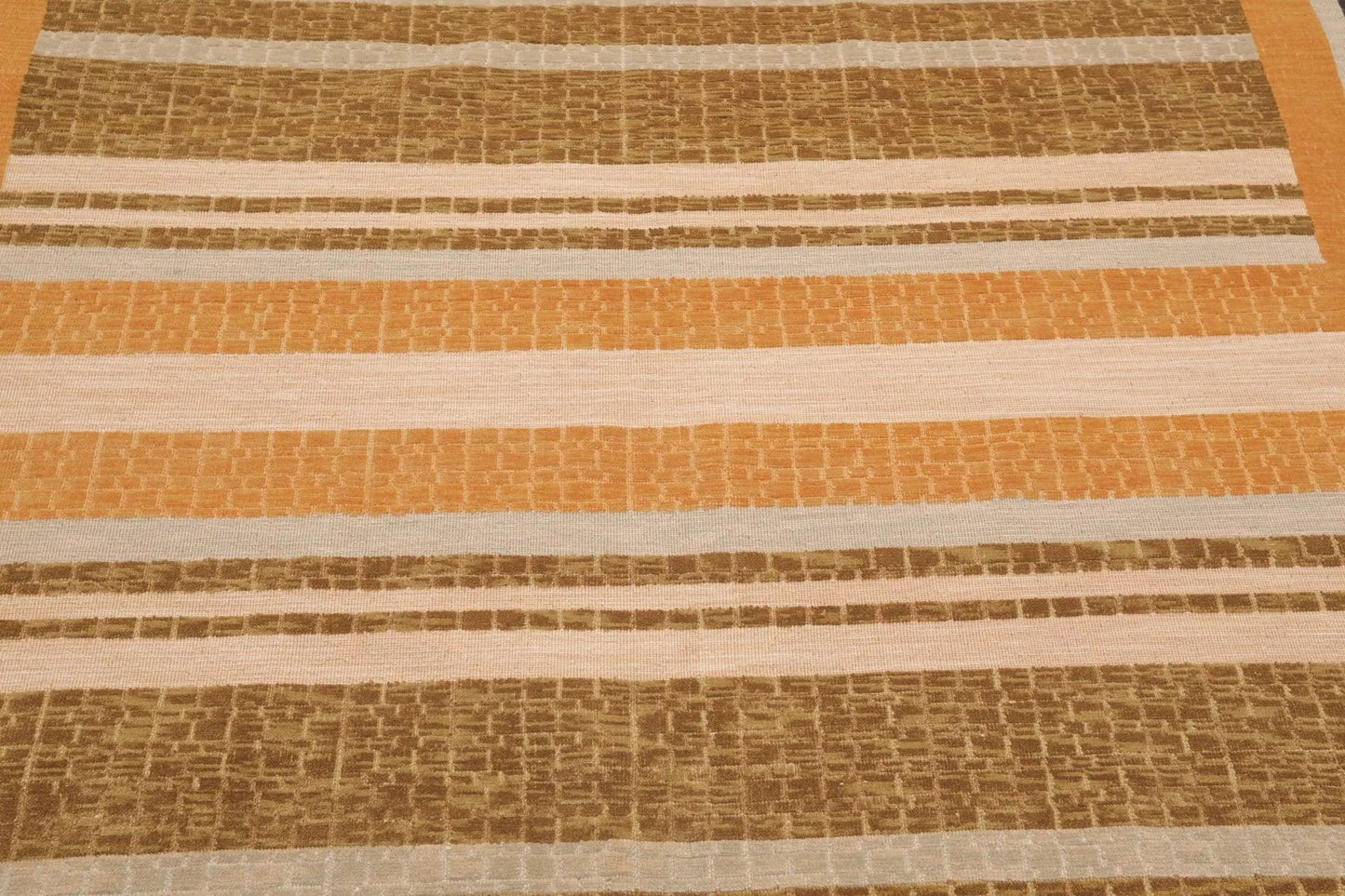 6' x 9' Hand Knotted 100% Wool high Low Pile Modern Area Rug