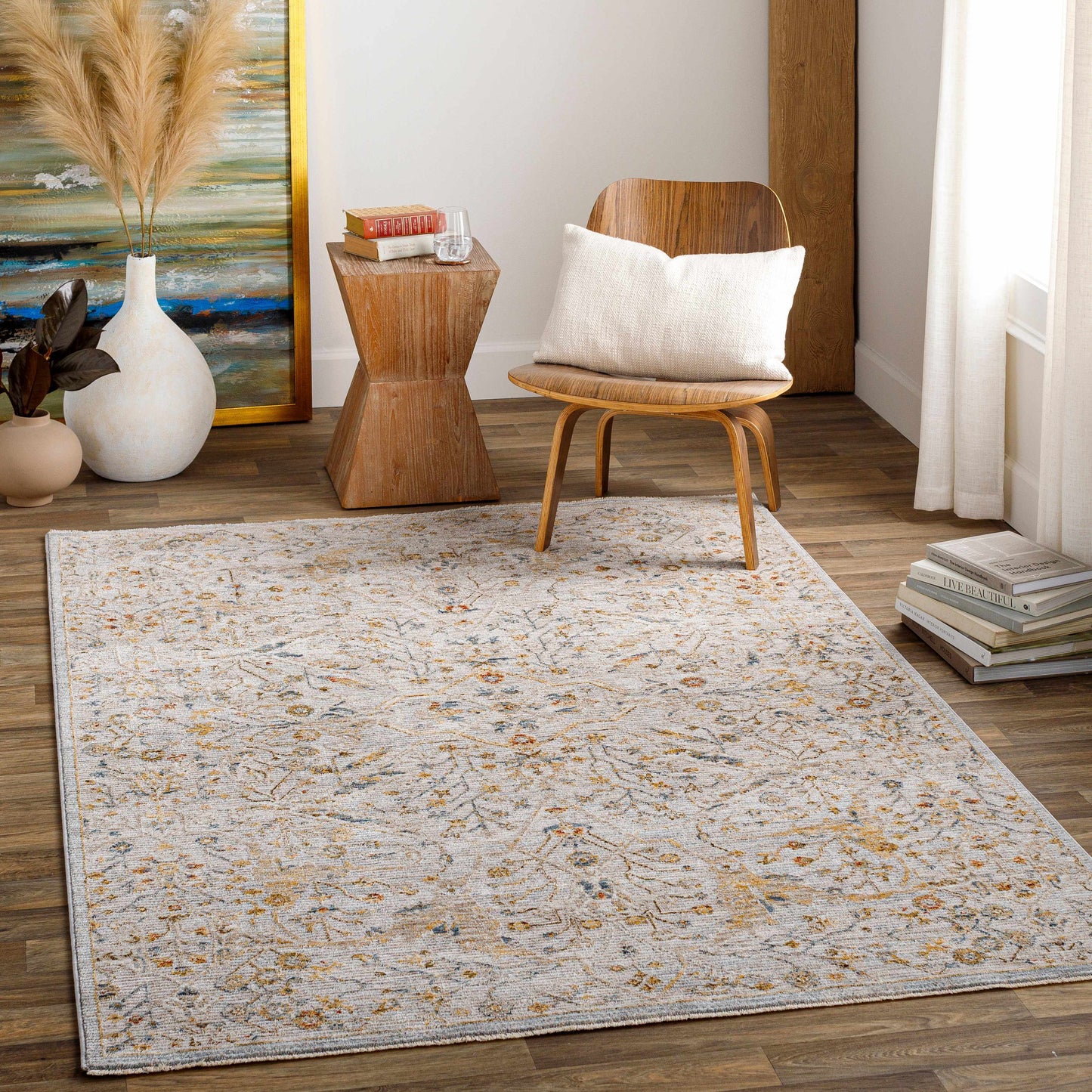 Kabungahan Oushak Style Floral Rug
