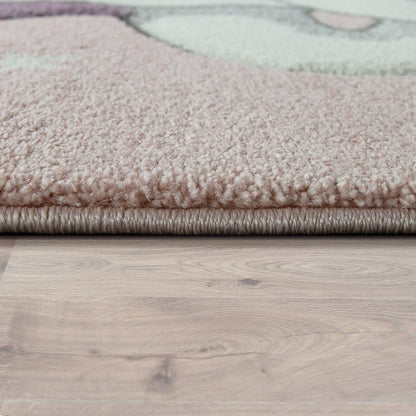 Kids Rug Rainbow Unicorn Pastel Pink