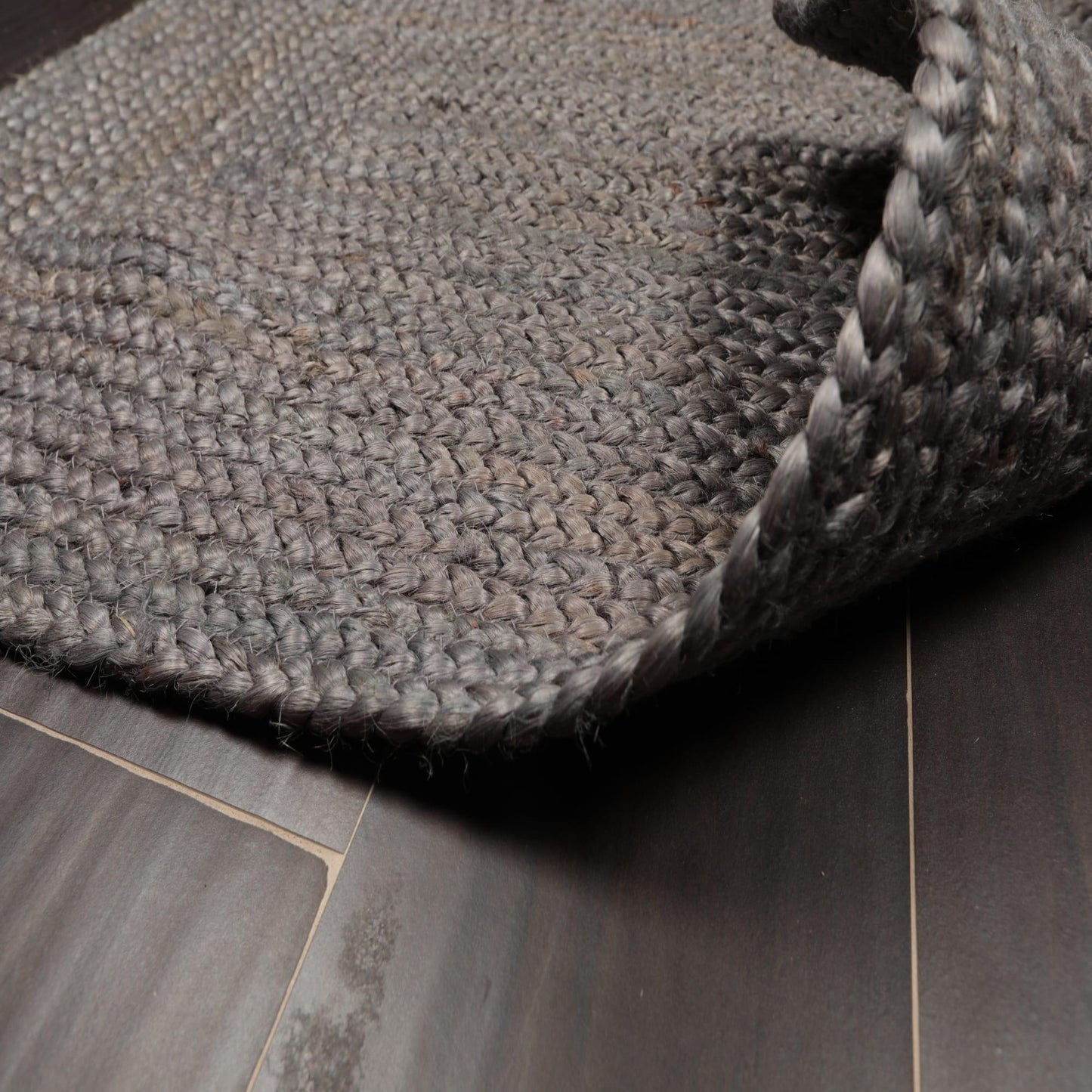 Set of Four 21"x34" Hand Braided Jute Natural Fiber Area Rug Footmat Doormat Mat Multi Color