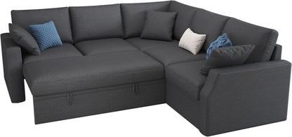 L Shaped Sleeper Sofa Bed with Storage for Comfort