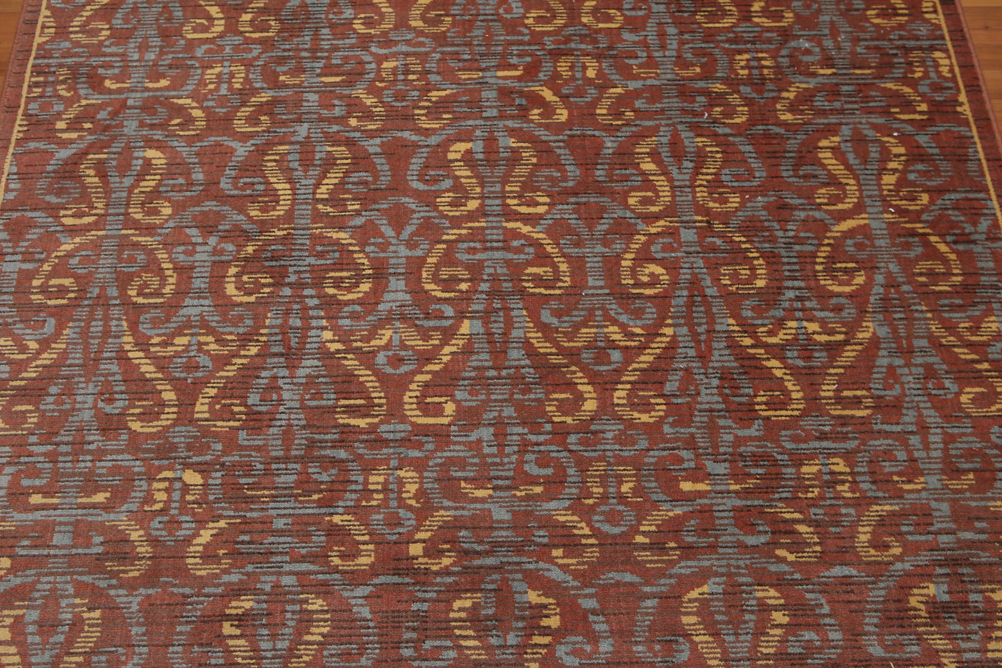 5' x 8' Hand Knotted 100% Wool Transitional Oriental Area rug Rust