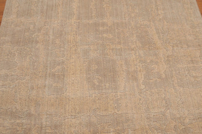 5' x 7' Handmade Modern 100% Wool Area rug Tan