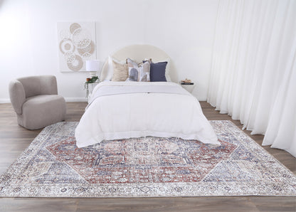 Luna Machine Washable in Red Rug