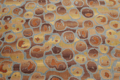 6' x 9' Designer Hand Knotted Modern 100% Wool Area rug Aqua