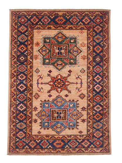 Super Kazak (2'10"x4'00") adobe/navy